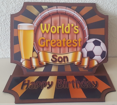 Worlds Best Dad, Son, Uncle Easel Mini Kit by Susan Cummings