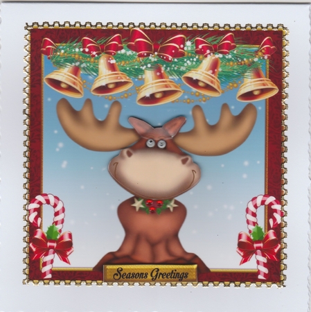 Comical Reindeer 1 by Susan Cummings