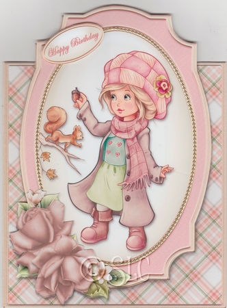 Winter Girl Shaped Card Kit by Susan Cummings