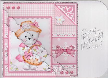 Teddy Tess has a Bonnet & Basket Scalloped Corner Stacker by Susan Cummings