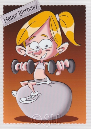 Getting fit for the new year (silver) by Susan Cummings