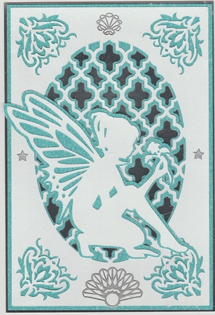 Fairy on fancy background 2 by Susan Cummings