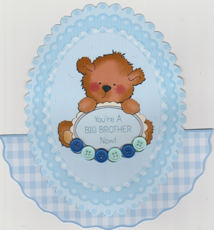 Youre A Big Brother Rocker Card Mini Kit by Susan Cummings