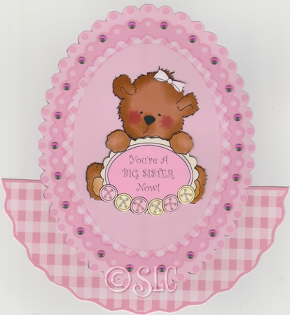 Youre A Big Sister Rocker Card Mini Kit by Susan Cummings