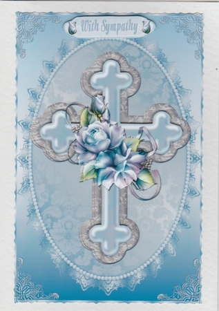 Cross and Flowers 5 by Susan Cummings