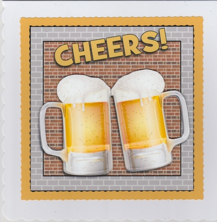 BEER birthday card - CHEERS!  by Susan Cummings