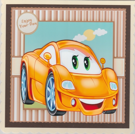 Lovely Yellow Toon Car by Susan Cummings