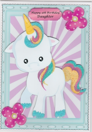 Beautiful Unicorn With flowers by Susan Cummings
