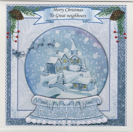 NEIGHBOURS CHRISTMAS 6x6 CARD CONCEPT SHEET GREAT VERSE by Susan Cummings