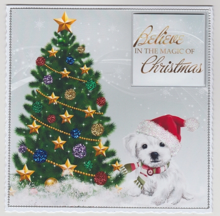 Christmas Pup Sheet by Susan Cummings