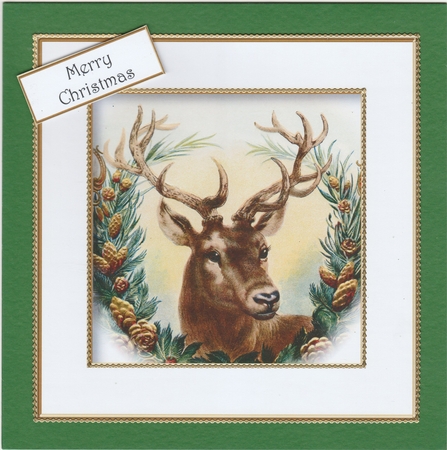 The Christmas Stag Twisted Pyramage by Susan Cummings