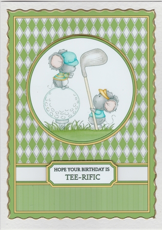 Golfing Card - Hope Your Birthday Is Tee-Rific by Susan Cummings