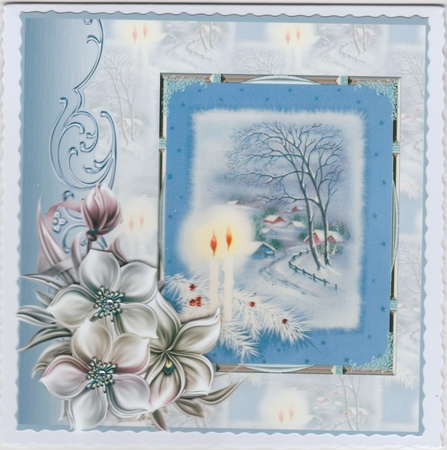 Christmas candles by Susan Cummings