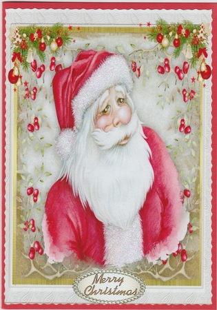 Jolly Old Santa With Verse by Susan Cummings