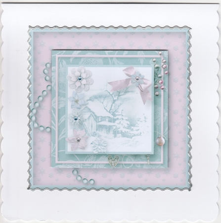 Christmas Morning - Stacked Card Front by Susan Cummings
