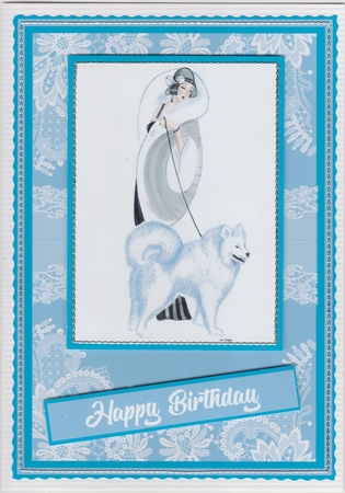 Art Deco - Huskie Dog by Susan Cummings