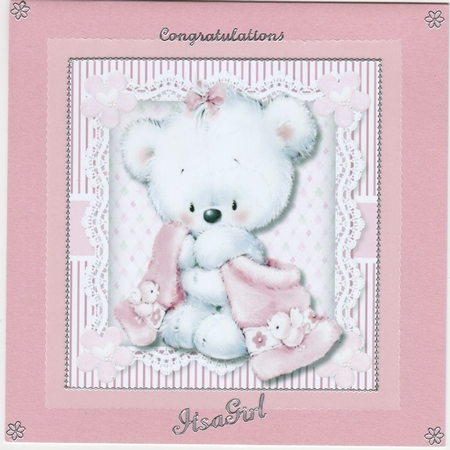Snuggles in a Pink Blanket  by Susan Cummings