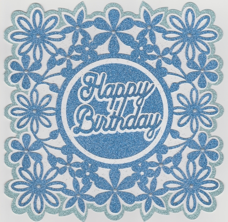 Flower Edge Card by Susan Cummings