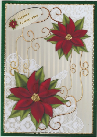 Wonderful Christmas Poinsettias Mini Kit by Susan Cummings
