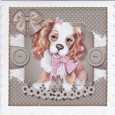 Baby Pets 8x8 Card Front 6 by Susan Cummings