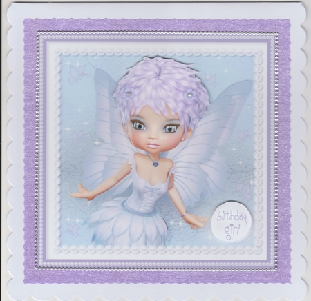 Frozen Fairy Card Topper by Susan Cummings
