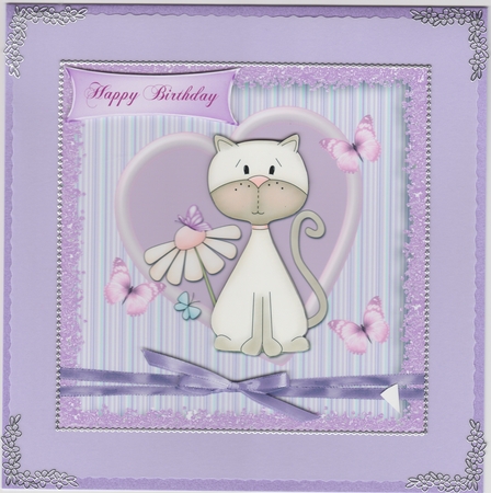 Pussy Cat Greetings - Various Occasions Card by Susan Cummings