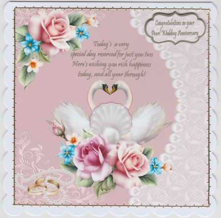pearl swans mini kit 7x7  by Susan Cummings