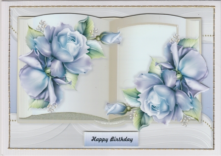 Beautiful Book & Roses by Susan Cummings