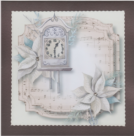 Sheet Music Watercolour Christmas Quick Topper BK 1 by Susan Cummings