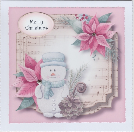Sheet Music Watercolour Christmas Quick Topper BK 2 by Susan Cummings