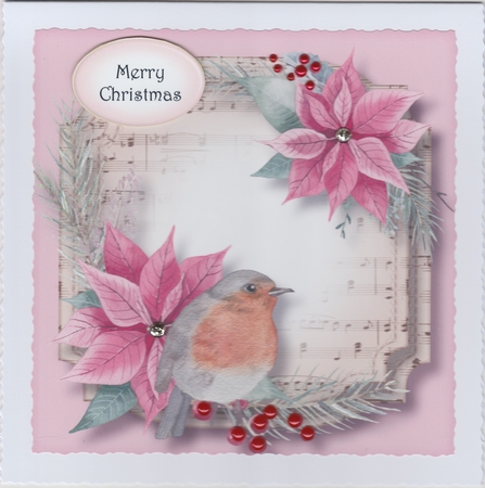 Sheet Music Watercolour Christmas Quick Topper BK 2 by Susan Cummings