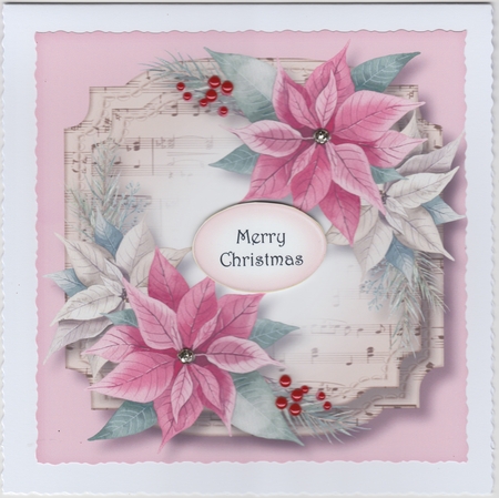 Sheet Music Watercolour Christmas Quick Topper BK 2 by Susan Cummings