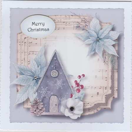 Sheet Music Watercolour Christmas Quick Topper BK 2 by Susan Cummings