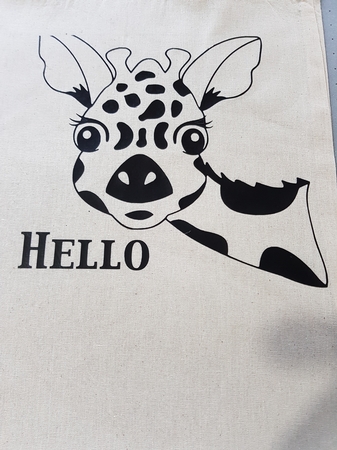 Funny Giraffe Face digital cut file by Susan Cummings
