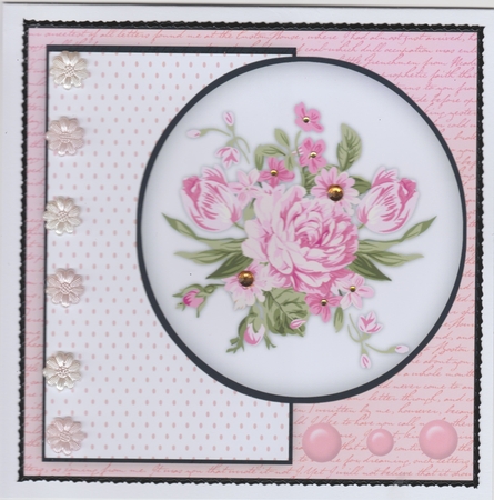 Beautiful Pink  Rose Topper by Susan Cummings