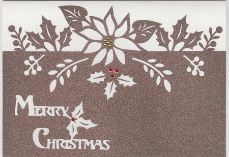 Poinsettia Overlay Card by Susan Cummings