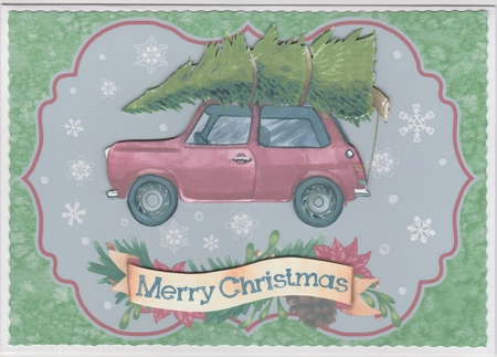 Festive Frolics Christmas Car by Susan Cummings