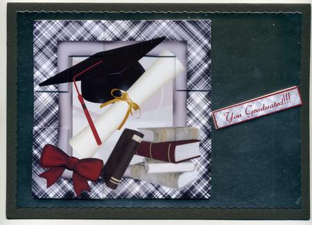 5 Inch Graduation Topper with Corner Stack and Pyramid by Susan Cummings