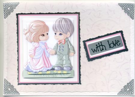 Cute Couple Pyramid Sheet by Susan Cummings