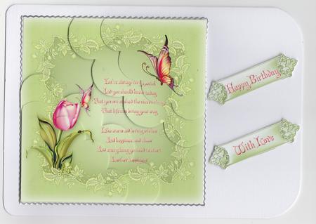 Floral Beauty Wavy Duo Corner Stacker with Verse by Susan Cummings
