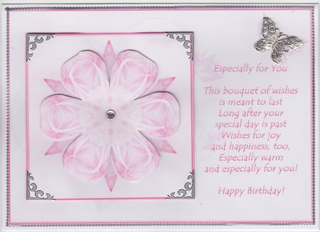 Pretty Flower Butterfly and Verse by Susan Cummings