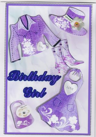 Birthday Girl Purple by Susan Cummings