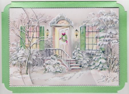 Christmas Front Door Swirvey Side Stacker by Susan Cummings
