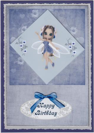 Blue Fairy with Topper by Susan Cummings