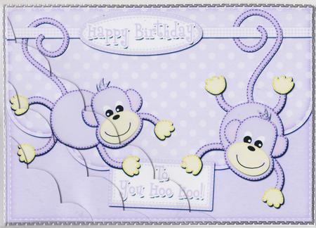 A5 Chunky Monkey Scallop Corner Side Stacker by Susan Cummings
