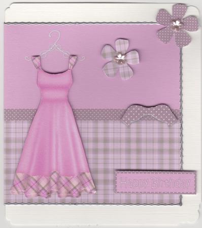 Girly Pink Quick Card by Susan Cummings