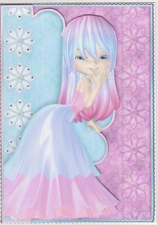 Giggles Pretty Cute Envelope Card Front 3 by Susan Cummings