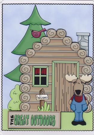 Great Outdoors A4 Card Front by Susan Cummings