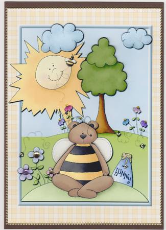 Hunny Bear Quick Card by Susan Cummings