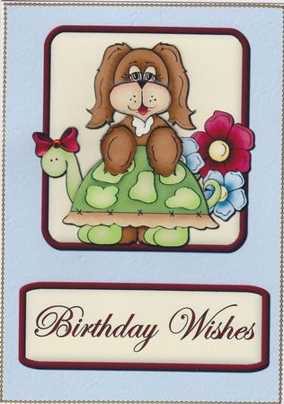 Puppy Birthday 3 Quick Card by Susan Cummings